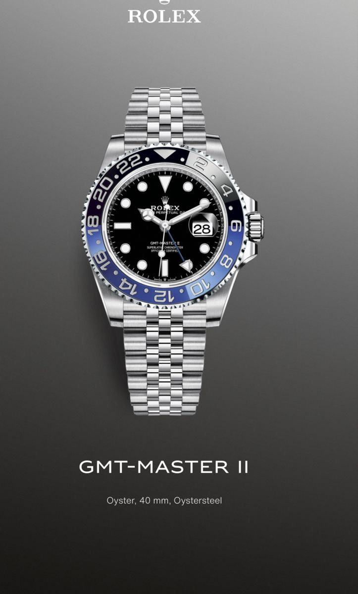 R GMT-Master II – Batman (Black &amp; Blue Bezel)