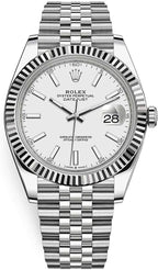 R Oyster Perpetual – Silver Dial with Fluted Bezel