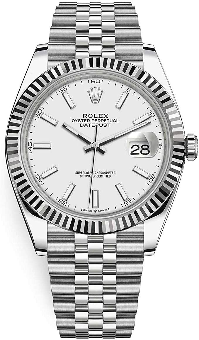 R Oyster Perpetual – Silver Dial with Fluted Bezel