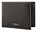 BOSS features a sleek textured brown leather