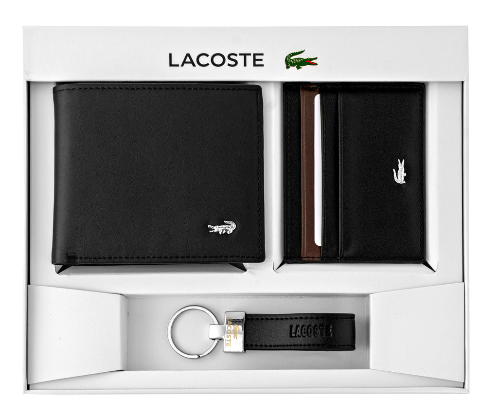 Lacoste gift set includes a smooth leather