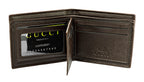 GUCCI features a premium snake-pattern leather design in rich brown