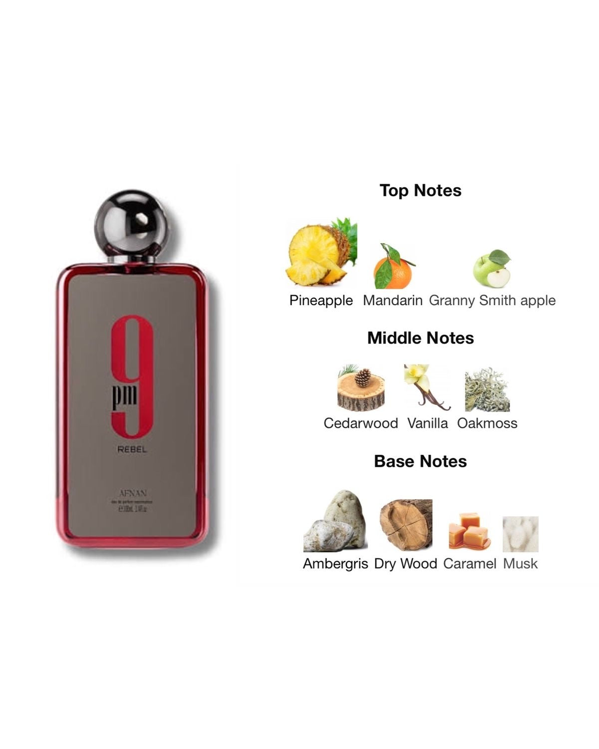 Afnan 9 PM Rebel Eau de Parfum, a 100m with box unisex fragrance