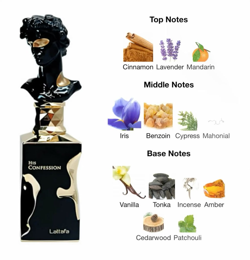 Lattafa "His Confession" Eau de Parfum 100m with box for men