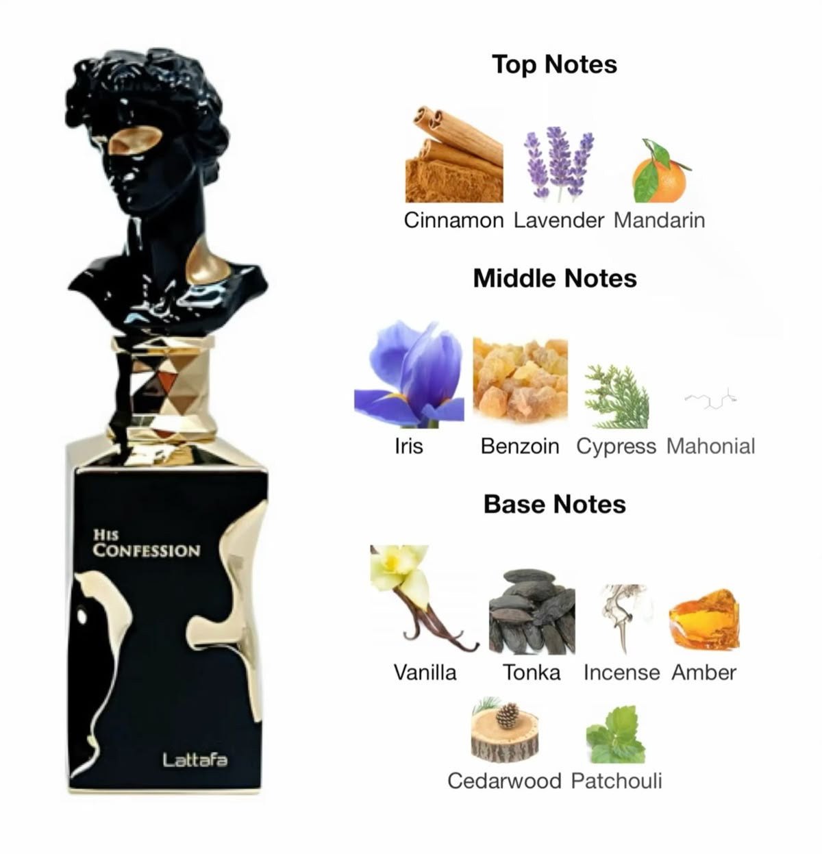 Lattafa "His Confession" Eau de Parfum 100m with box for men