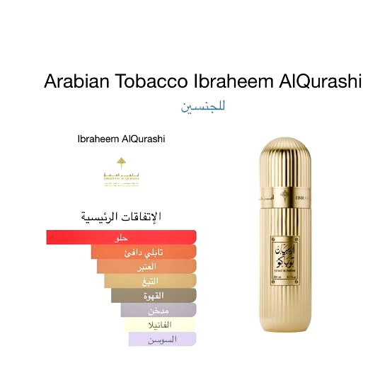 Arabian Tobacco Extrait de Parfum from the Ibraheem Al Qurashi 100m with box unisex