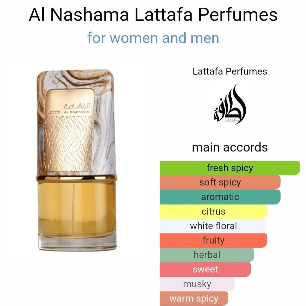 Lattafa Al Nashama Eau de Parfum 100m with box unisex